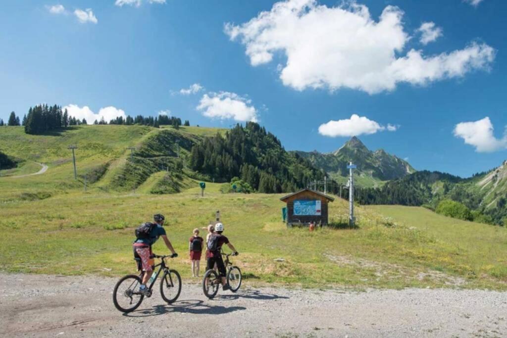 Les Cimes, Chaleureux studio 4 pers, 50m du télécabine, vue dégagée sur les pistes, DRAPS NON COMPRIS Saint-Jean-dʼAulps Esterno foto
